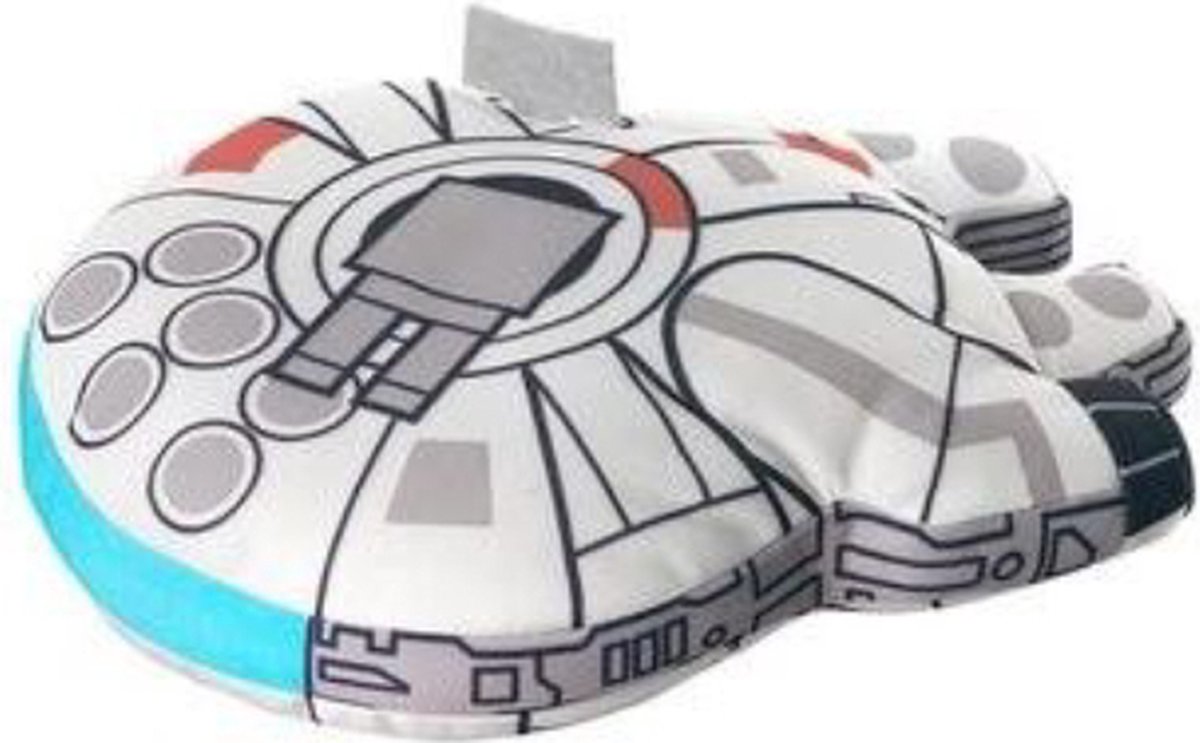 Millennium Falcon - Star Wars Pluche Knuffel 18 cm {Disney Plush Toy | Star Wars: The Mandalorian | Knuffeldier Knuffelpop speelgoed voor kinderen | Yoda, Porg, Storm Trooper, BB-9E, Darth Vader, Luke Skywalker}